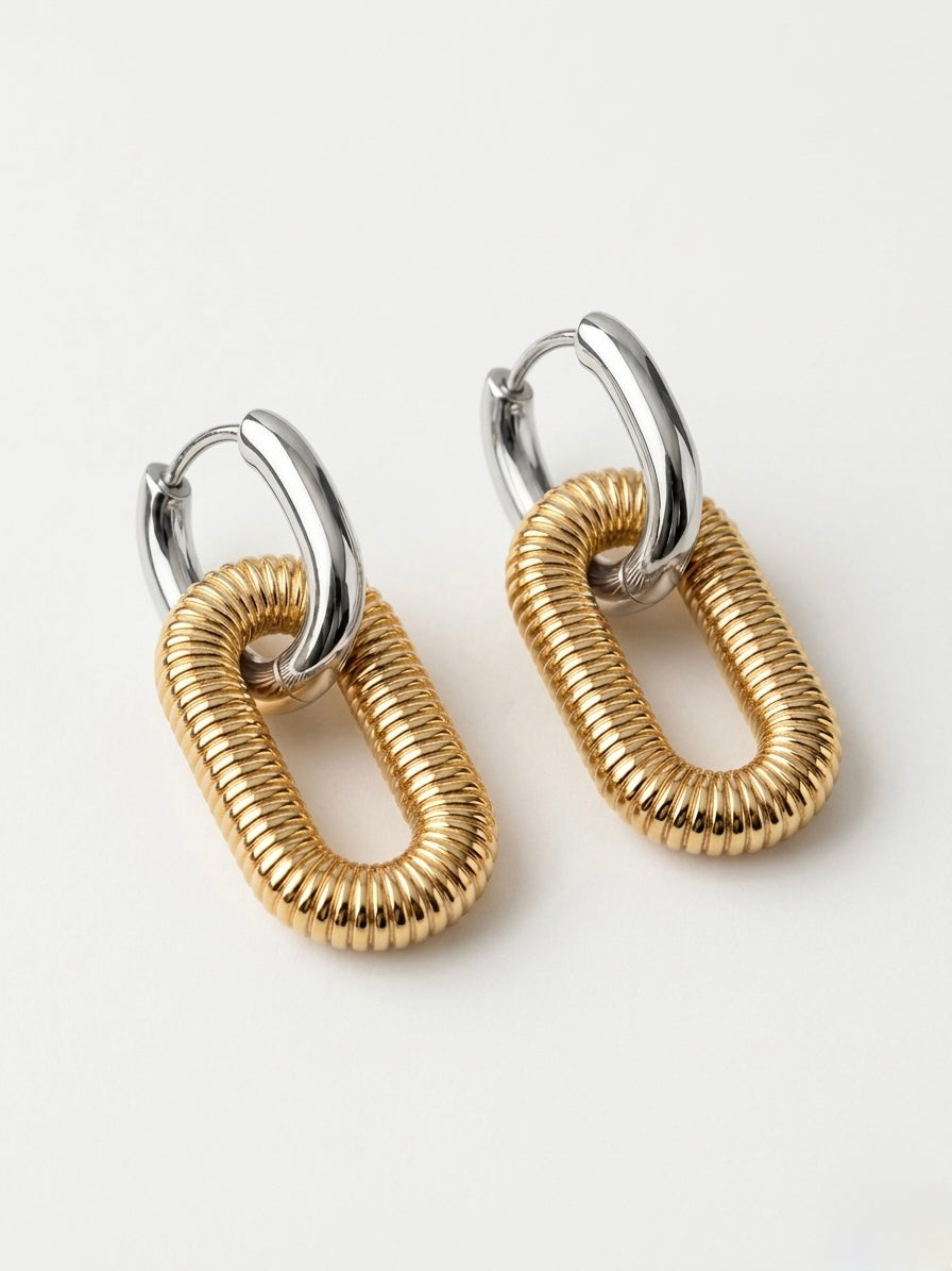 Aretes eslabón