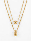 Double chain necklace