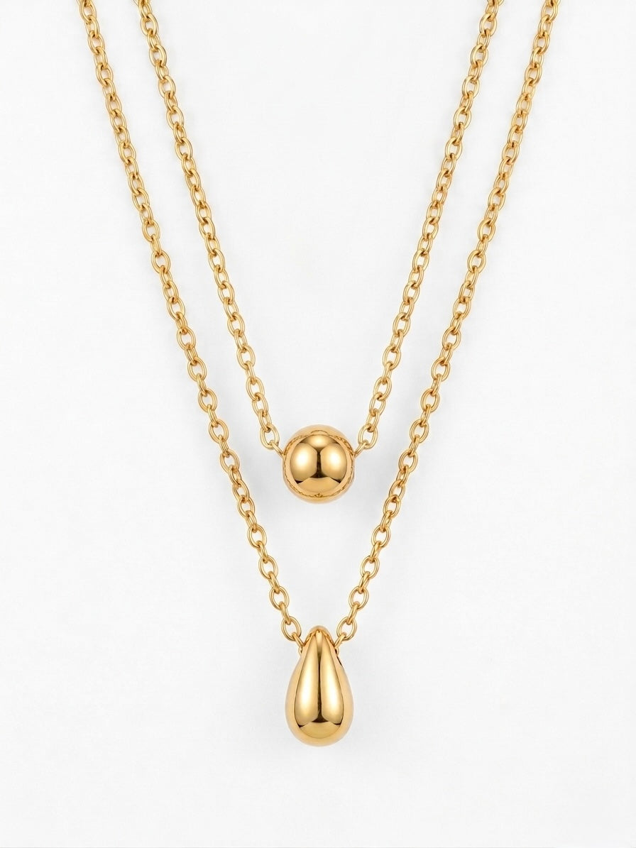 Double chain necklace