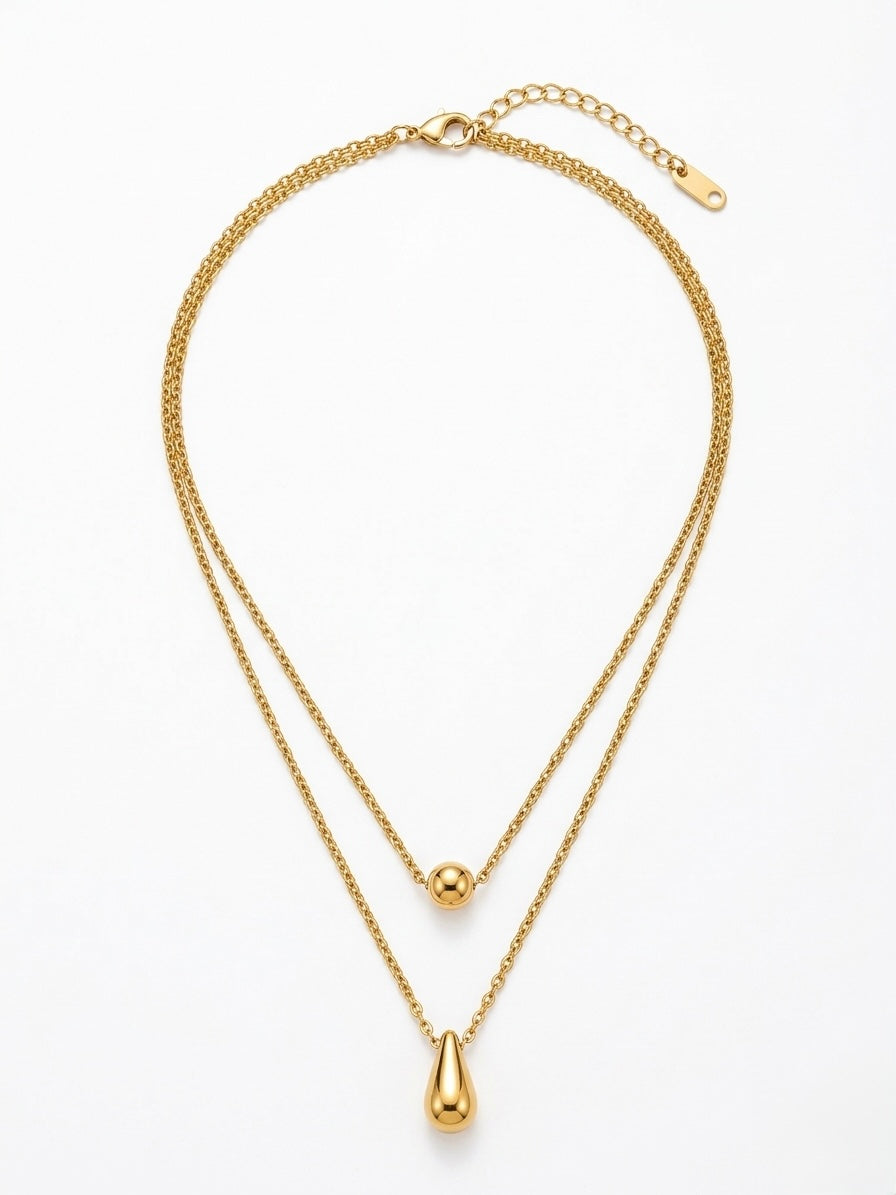 Double chain necklace