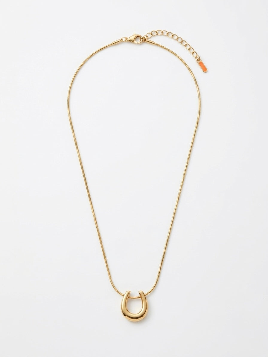 Golden Horseshoe Necklace