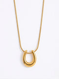 Golden Horseshoe Necklace
