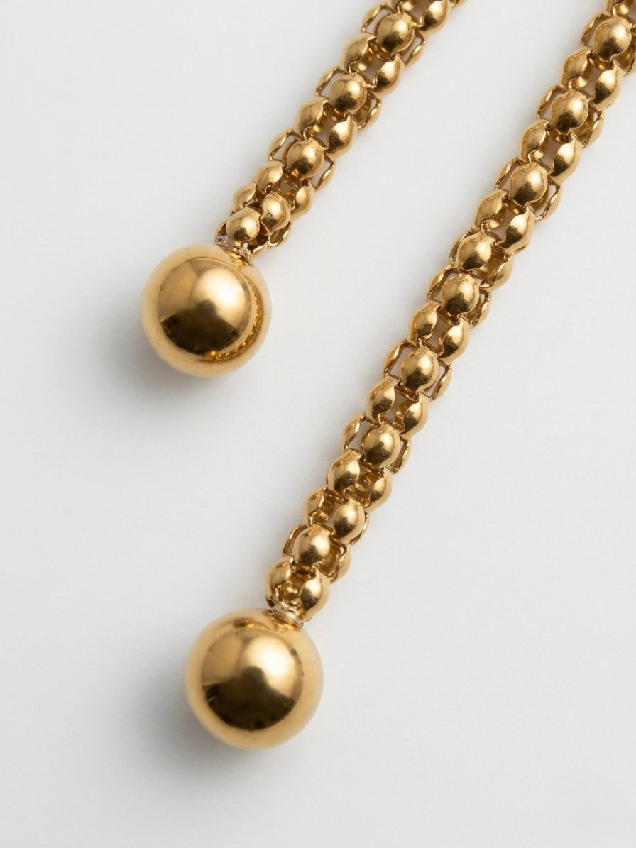 Chunky tie necklace